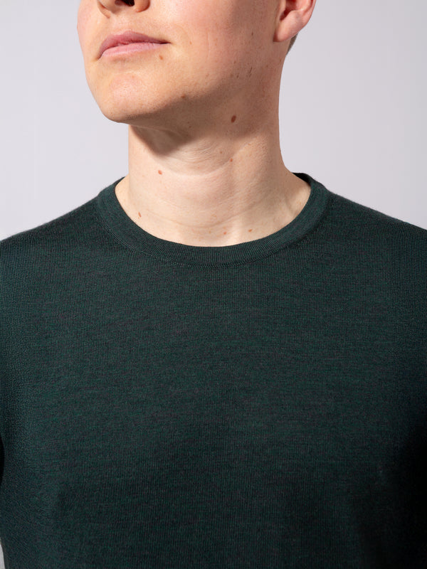William David 100% Merino Crew Neck Knit Jumper