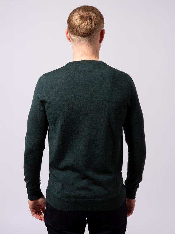 William David 100% Merino Crew Neck Knit Jumper