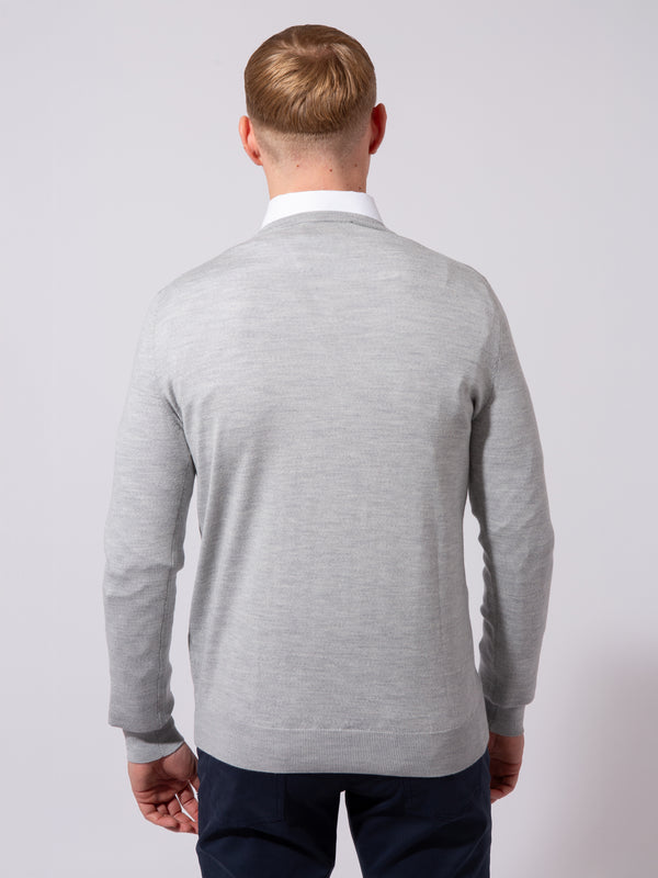 William David 100% Merino Crew Neck Knit Jumper