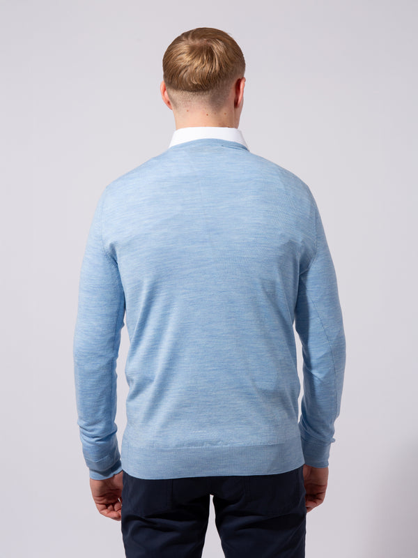 William David 100% Merino Crew Neck Knit Jumper