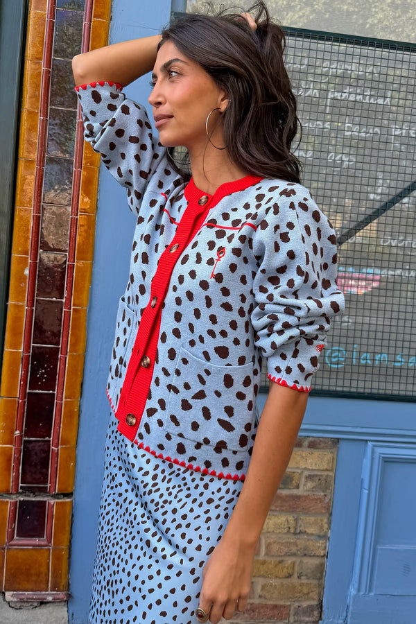 Never Fully Dressed Sky Deer Embroidered Chloe Cardigan