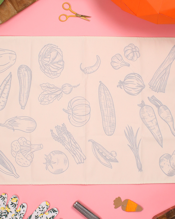 Chasing Threads Stitch Your Vegetable Tea Towel