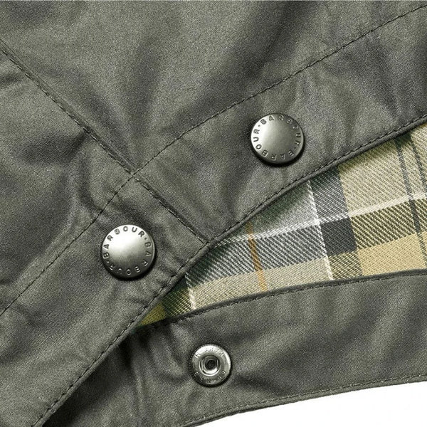 Barbour Waxed Cotton Hood in Sage