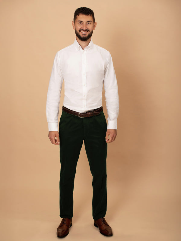 William David Cotton Stretch Chino - Green