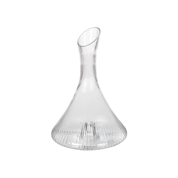 Clear Ribbed Carafe