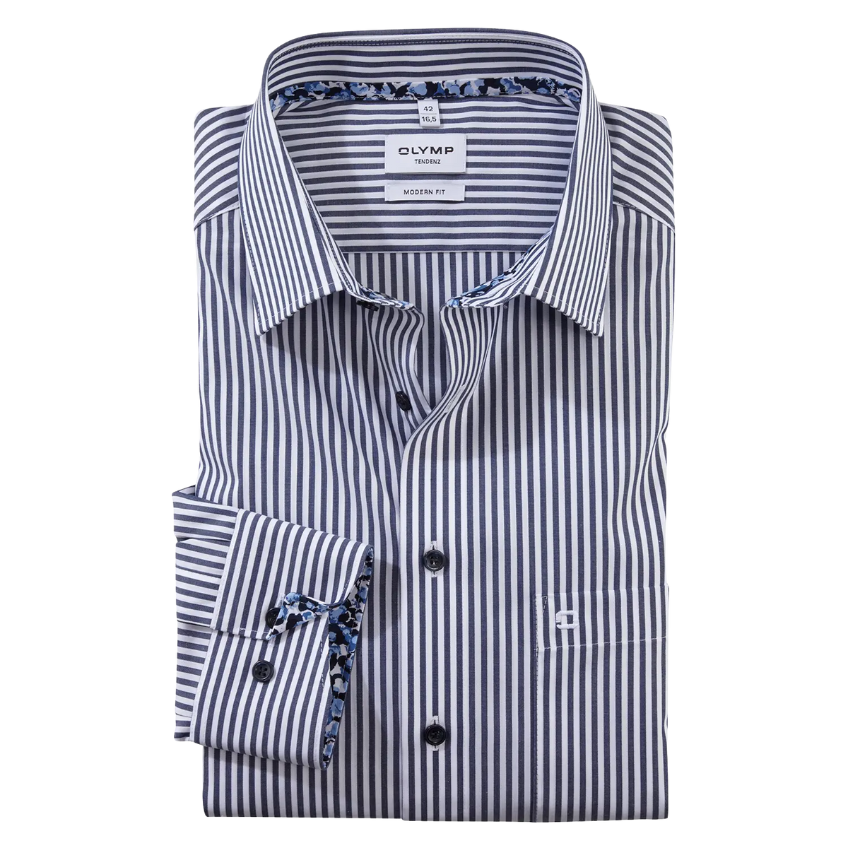 Olymp Tendenz Striped Formal Shirt | Coes