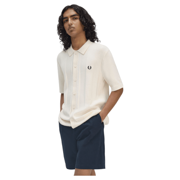 Fred Perry Button Through Short Sleeve Shirt