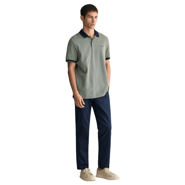 GANT Oxford Short Sleeve Pique Polo Shirt