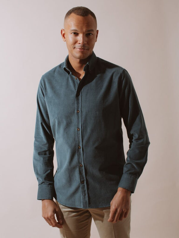 William David Southwold Button Down Corduroy Shirt