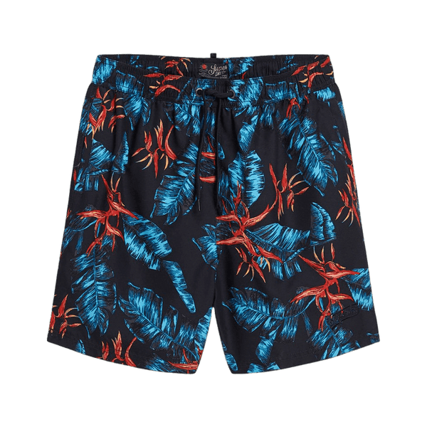 Superdry Recycled Hawaiian Print Swim Shorts for Men
