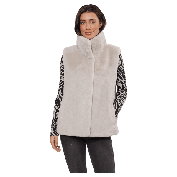 Rino & Pelle Lison Short Faux Fur Gilet