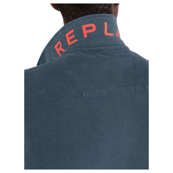 Replay Garment Dyed Cotton Polo Shirt