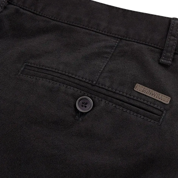 Sunwill Chinos for Men in Black