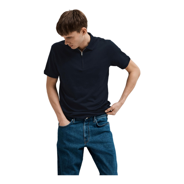 Selected Fave Zip Short Sleeve Polo