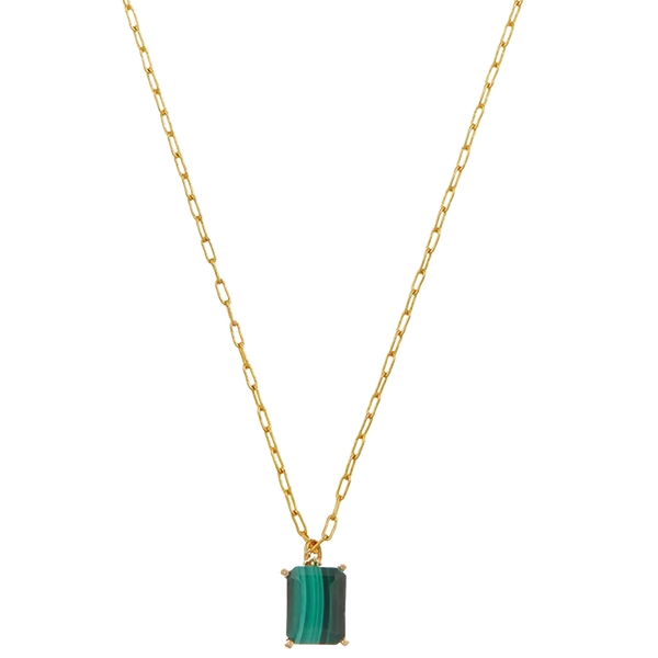 Orelia Jewellery Malachite Claw Set Necklace