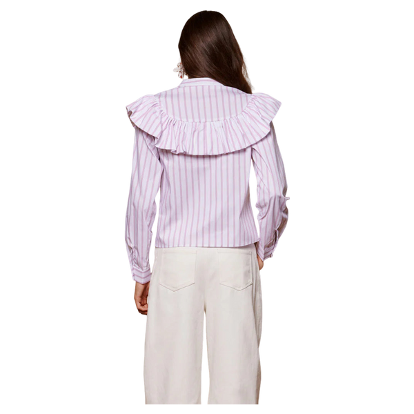 Sister Jane Solene Stripe Ruffle Blouse