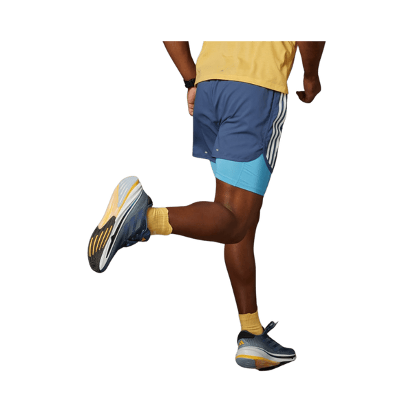 Adidas Own The Run Three-Stripes Two-in-One Shorts