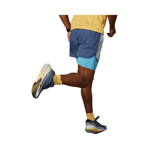 Adidas Own The Run Three-Stripes Two-in-One Shorts for Men