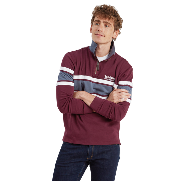 Schoffel Exmouth Heritage 1/4 Zip Sweatshirt