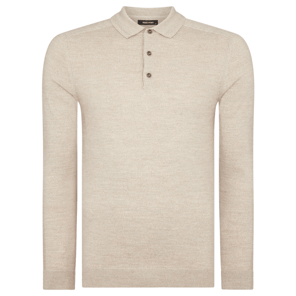 Remus Uomo Long Sleeve Polo Shirt for Men