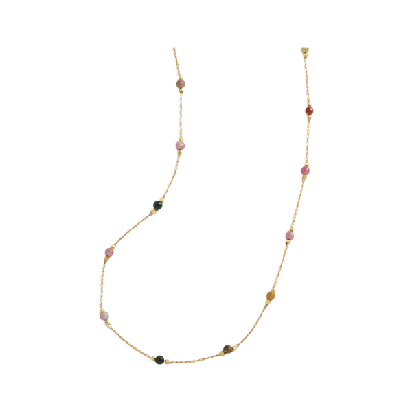 Estella Bartlett Wellness Tourmaline Paperlink Necklace