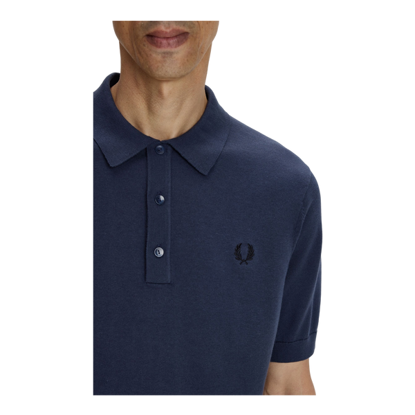 Fred Perry Cotton Knitted Polo Shirt
