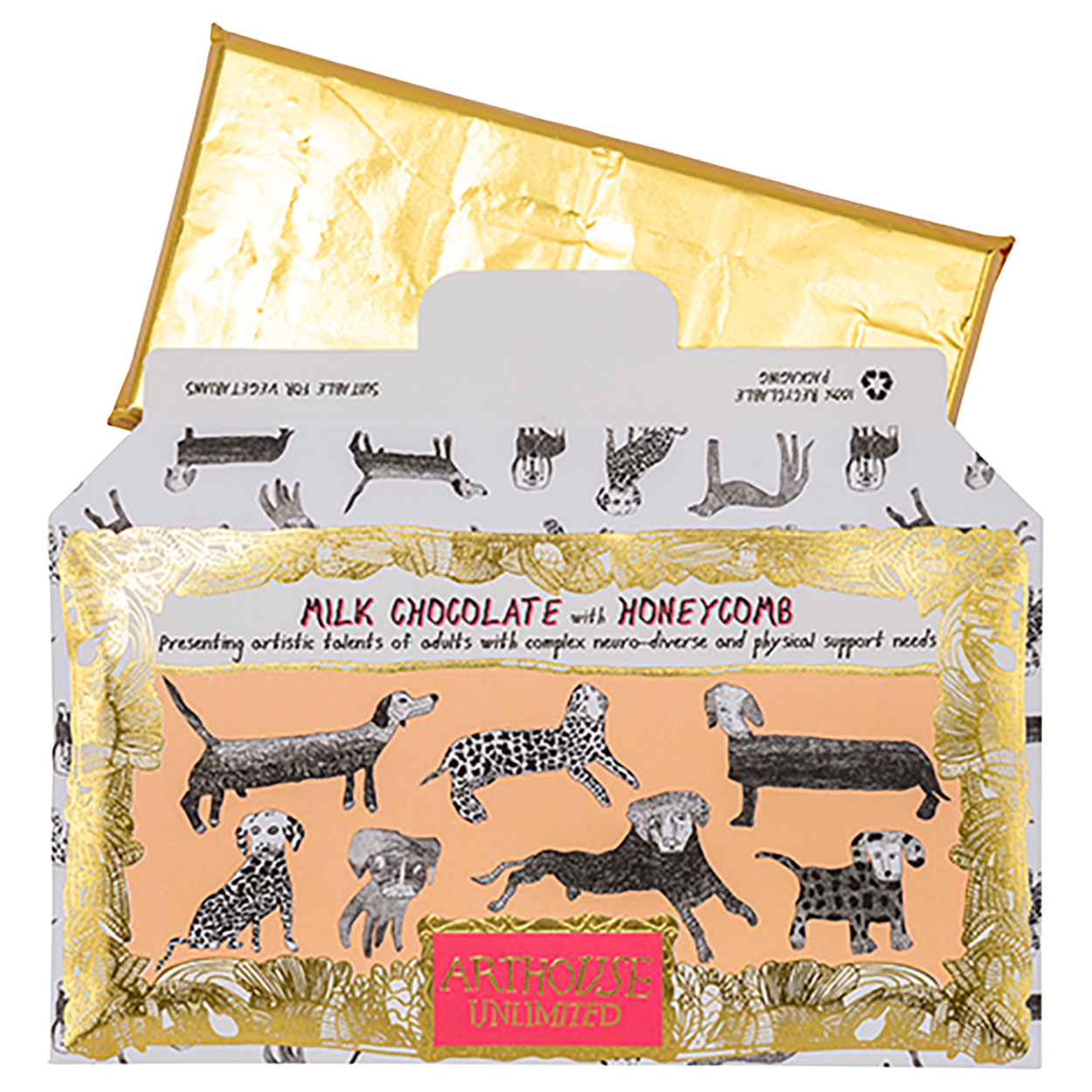 Arthouse Unlimited Dogalicious Milk Chocolate Bar With 85g