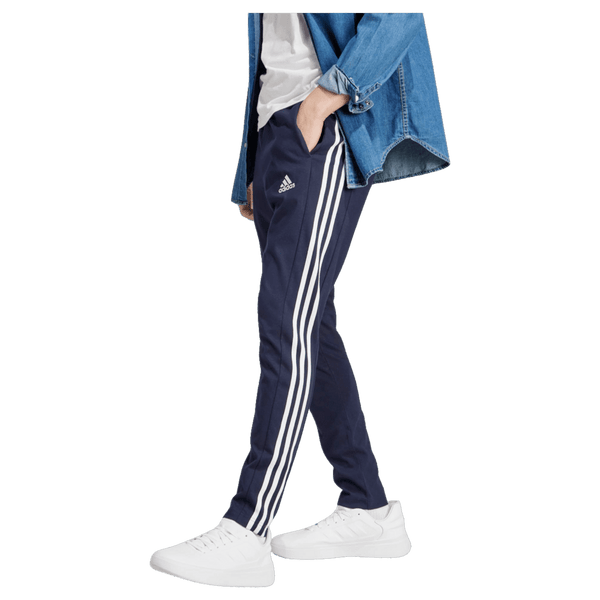 Adidas 3-Stripes Essentials Single Jersey Tapered Open Hem Trousers for Men