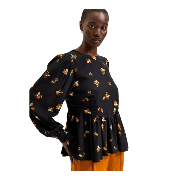 Selected Femme Long Sleeve Peplum Blouse