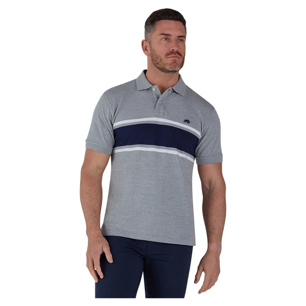 Raging Bull Engineered Stripe Polo Shirt