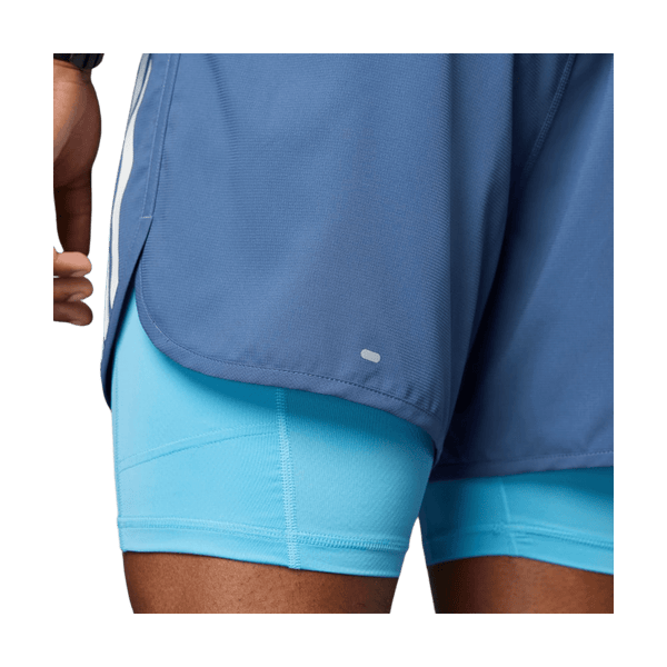 Adidas Own The Run Three-Stripes Two-in-One Shorts for Men
