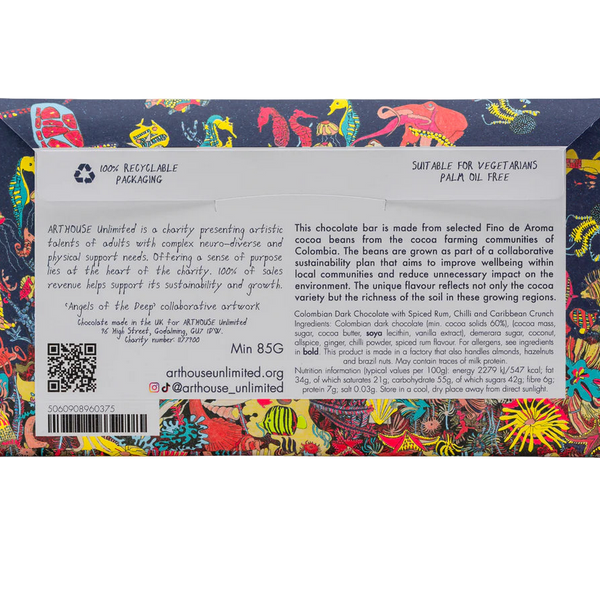 Arthouse Unlimited Angels Of The Deep Dark Chocolate Bar