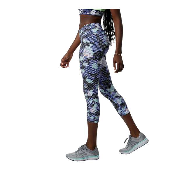 New Balance Printed Accelerate Capri Running Tights for Women