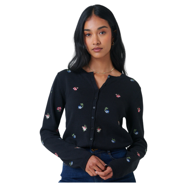 Nobody's Child Embroidered Ditsy Cardigan