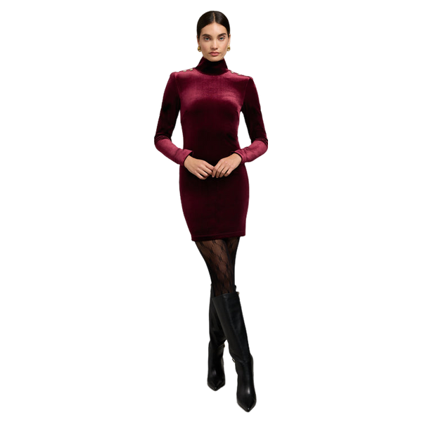 Holland Cooper Cara Velvet Mini Dress