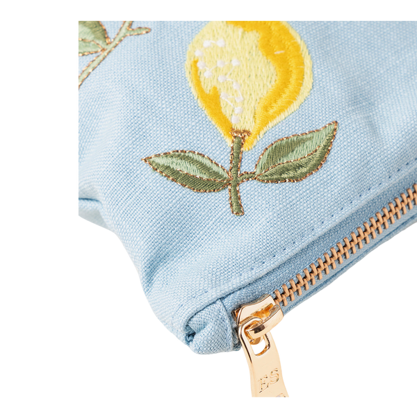 Elizabeth Scarlett Lemon Blossom Cotton Everyday Pouch