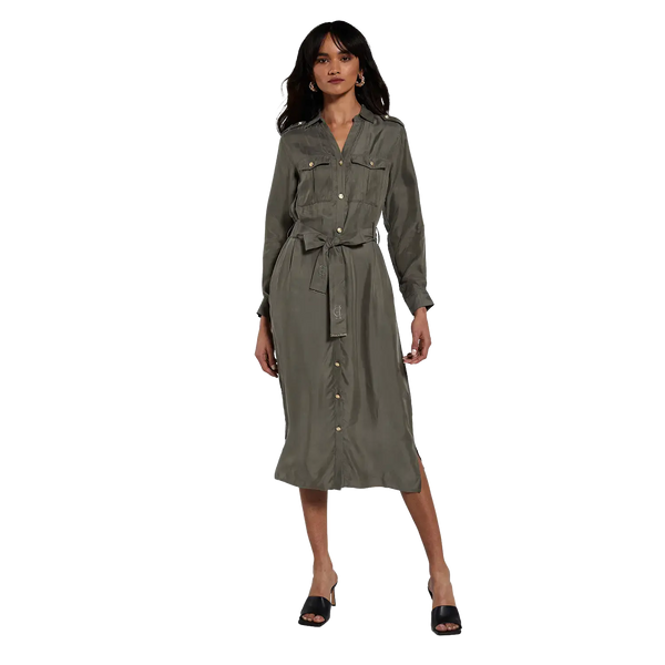 Holland Cooper Military Midi Dress for Women