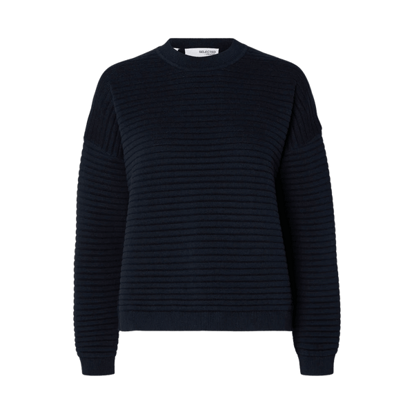 Selected Femme Laurina O-Neck Knitted Jumper for Women
