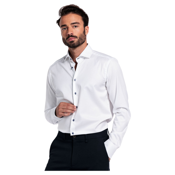 Giordano Long Sleeve Plain Shirt With Trim