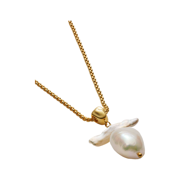 Katie Loxton Sol Pearl Waterproof Gold Necklace