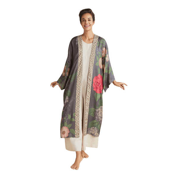 Powder Hedgerow Kimono Gown