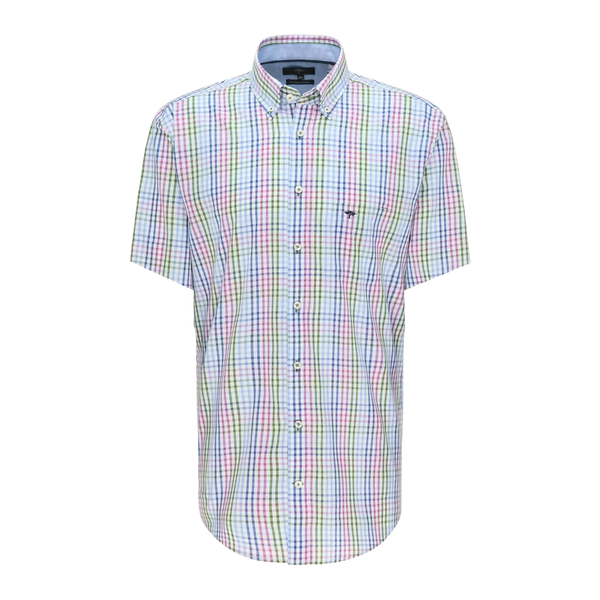 Fynch-Hatton Combi Check SS Shirt for Men