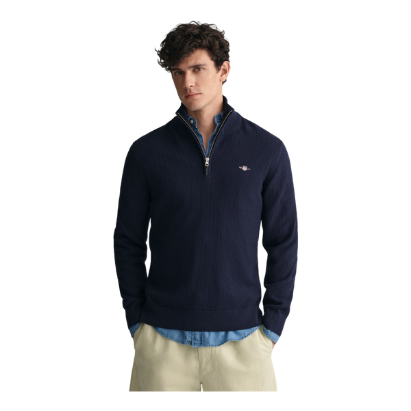 GANT Structured Cotton 1/4 Zip