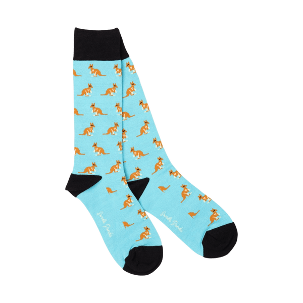 Swole Panda Patterned Bamboo Socks for Men