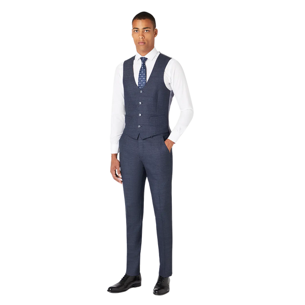 Remus Uomo Birdseye Suit Waistcoat