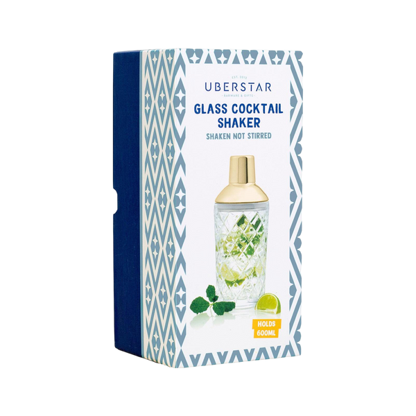 Uberstar Glass Cocktail Shaker (600ml 20oz)