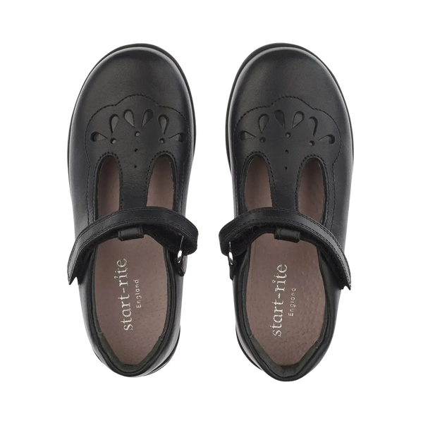 Poppy School Shoes for Girls in Black