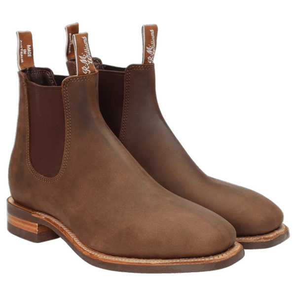 R. M. Williams Comfort Craftsman Boots for Men in Bark/Oily Fern