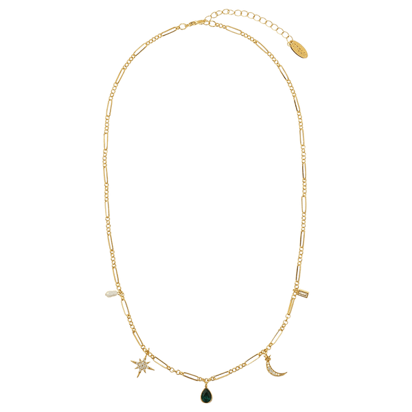 Orelia Jewellery Mixed Celestial Charm Necklace
