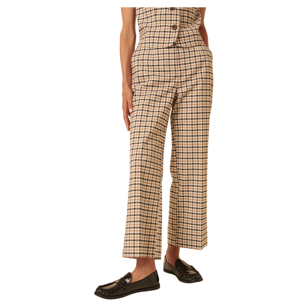 Nobody's Child Etta Gingham Check Ankle Crop Trousers